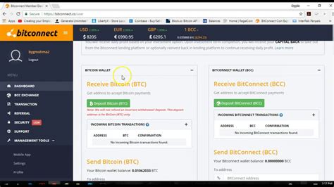 How To Find Your Bitcoin Wallet Address In Bitconnect Youtube
