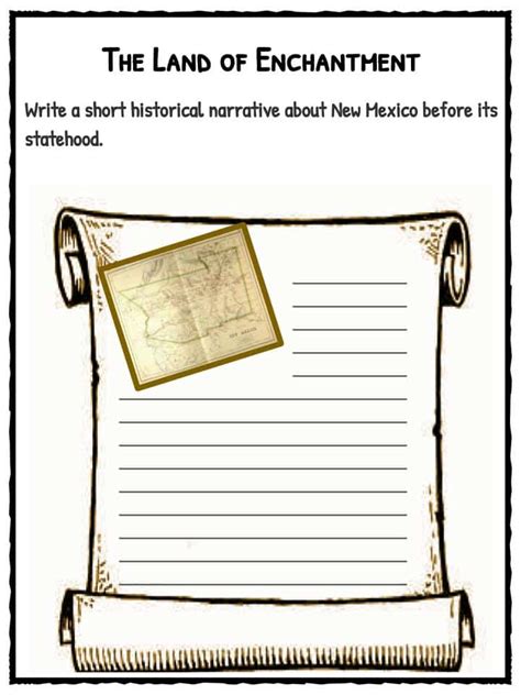 New Mexico Facts Worksheets And Historical Information For Kids