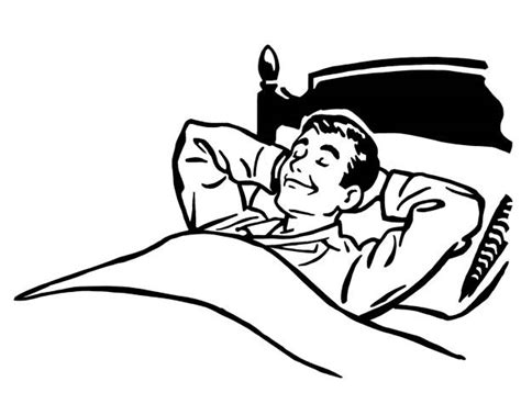 Man Sleeping In Bed Illustrations Royalty Free Vector Graphics And Clip
