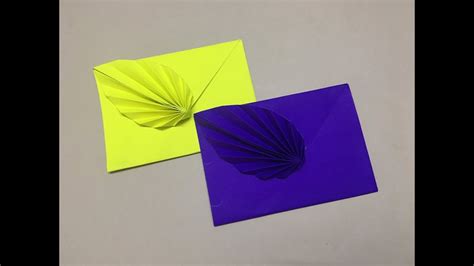 How To Make An Origami Leaf Envelope Youtube