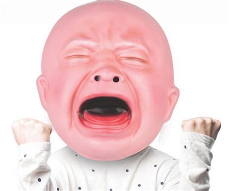 Gigantic Crying Baby Mask Awesomage