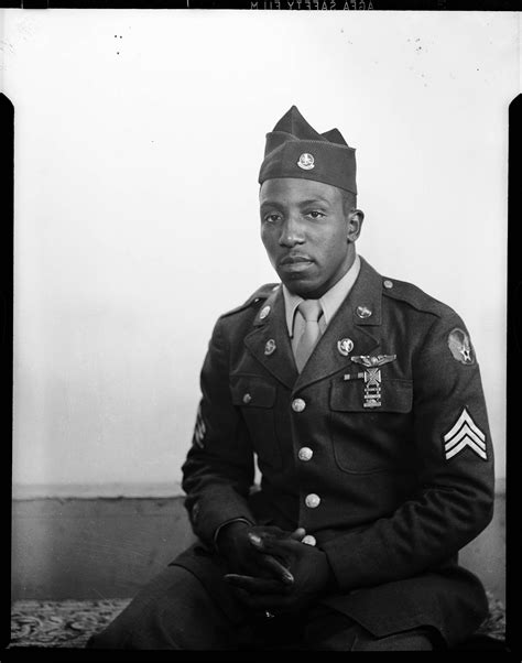 Portrait Of Man Wearing Dark U S Army Uniform Army Air Force Patch