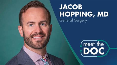Meet The Doc Jacob Hopping Md Youtube