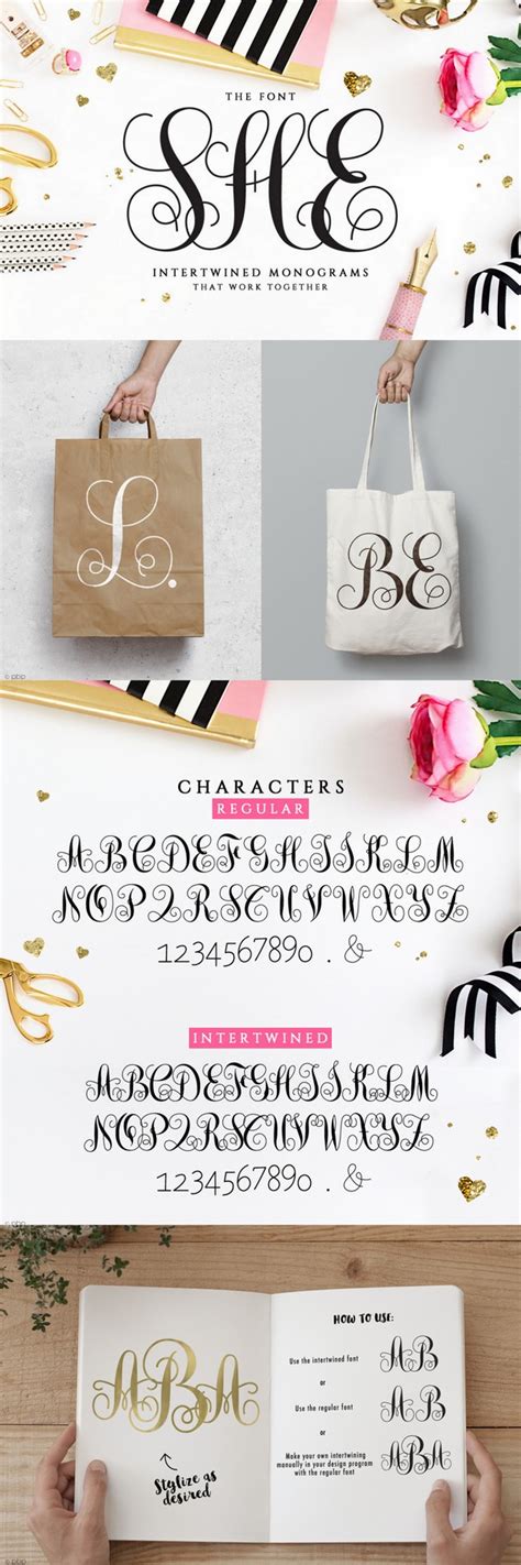 This Intertwined Monogram Font Is One Of The Prettiest Ive Come Across