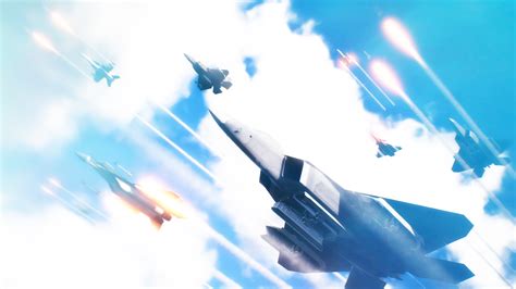 วอลเปเปอร์ Ace Combat Ace Combat 7 F22 เครื่องบินขับไล่เจ็ท