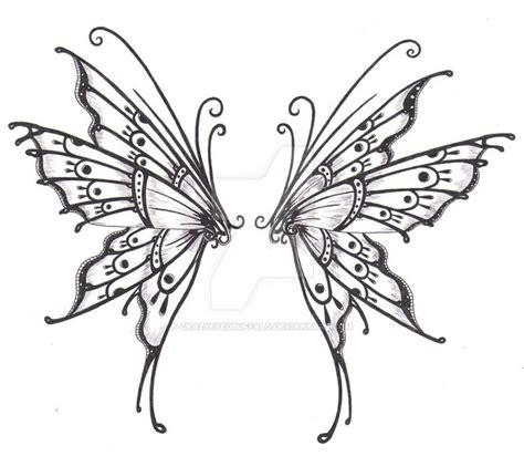 Butterfly Wings Fairy Wing Tattoos Wings Drawing Butterfly Wing Tattoo