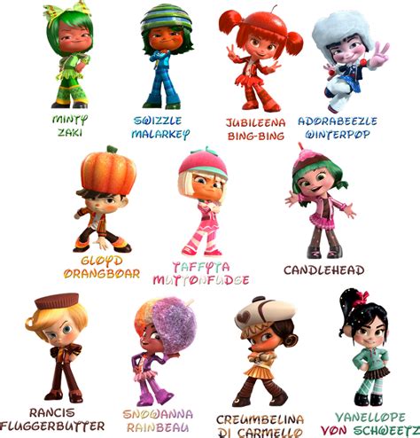 Wreck It Ralph Sugar Rush Speedway Characters By Xelku9 On Deviantart