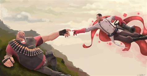 Michelangelo Heavy And Medic Tf2 In 2021 Team Fortress 2 Medic