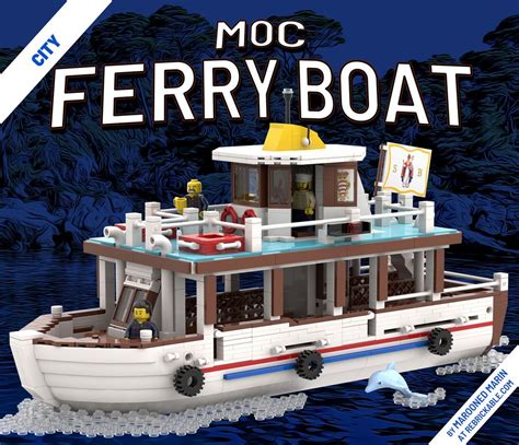 Lego Moc Ferry Boat By Maroonedmarin Rebrickable Build With Lego