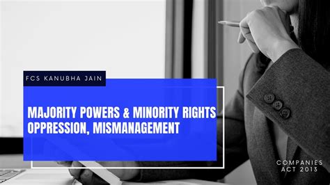 Majority Powers And Minority Rights Oppression Mismanagement