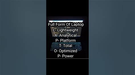 Full Form Of Laptop What Is The Full Form Of Laptop Laptop Full