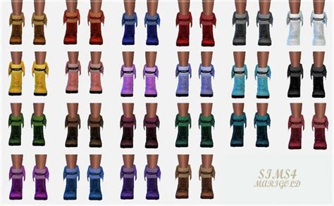 Male Collar Lace Up Ankle Boots At Marigold Sims 4 Updates