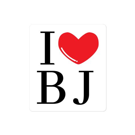 I Love Blowjob I Heart Bj Sticker