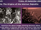 GCSE History - Origins of the Weimar Republic | Teaching Resources