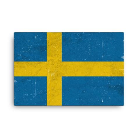Sweden Flag Sweden Flag Art Swede Flag Sweden Flag Wall Art Sweden Canvas Sweden Flag Print