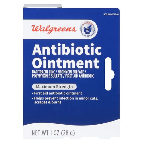 Walgreens Antibiotic Ointment Maximum Strength Walgreens