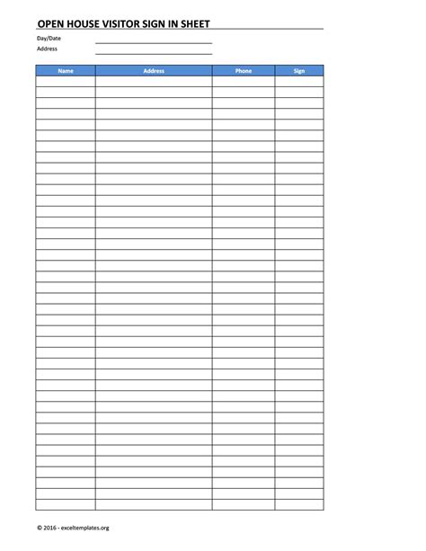 open house sign  sheet  word excel  real estate agent