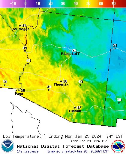 Noaa Graphical Forecast For Arizona