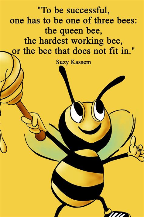 A Cartoon Bee Holding A Honeybee With A Quote From The Book To Be