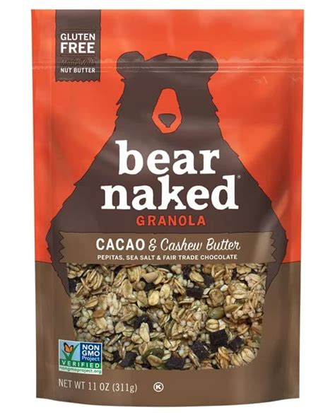 Amazon Com Bear Naked Cacao Cashew Butter Soft Baked Granola Oz Pack