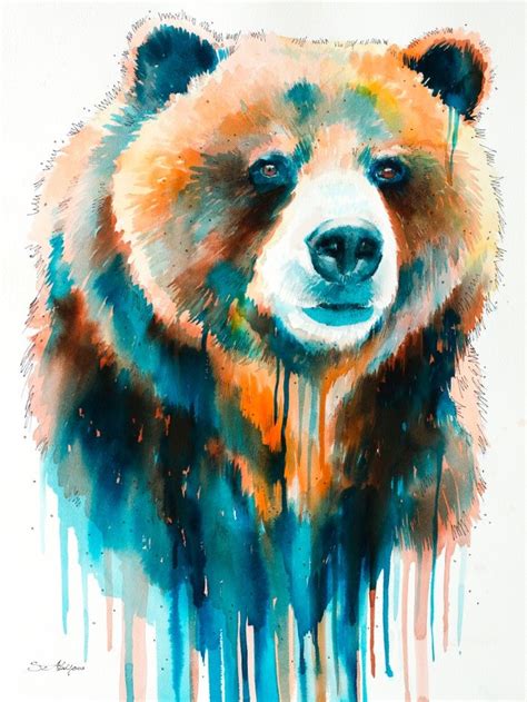 Grizzly Bear Art Print By Slaveika Aladjova Society6 Bear