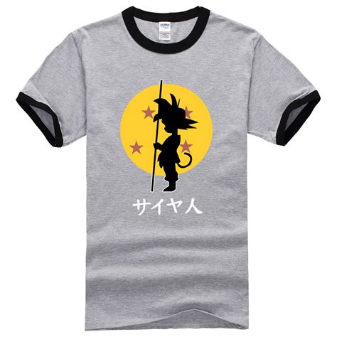 2018 Hot Sale Japanese Anime T Shirts Men Dragon Ball Z