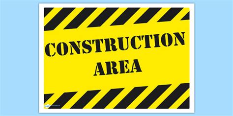 Find the perfect excavation safety stock photos and editorial news pictures from getty images. Construction Area Display Sign (teacher made)