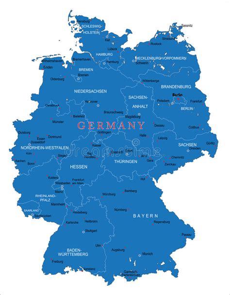 Mapa Niemcy Ilustracja Wektor Ilustracja Złożonej Z Komputer 6067303