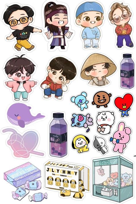 Bt21 Stickers Cute And Kawaii Sticker Collection