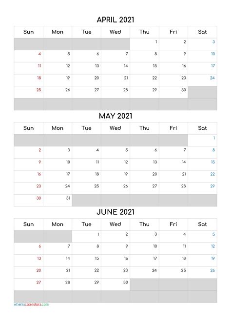 Printable Calendar June July August 2021 • Printable Blank Calendar
