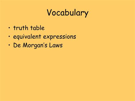 Ppt Truth Tables Powerpoint Presentation Free Download Id9556357