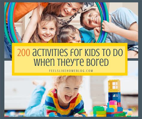 200 Fun Things For Kids To Do When Theyre Bored Free Printable