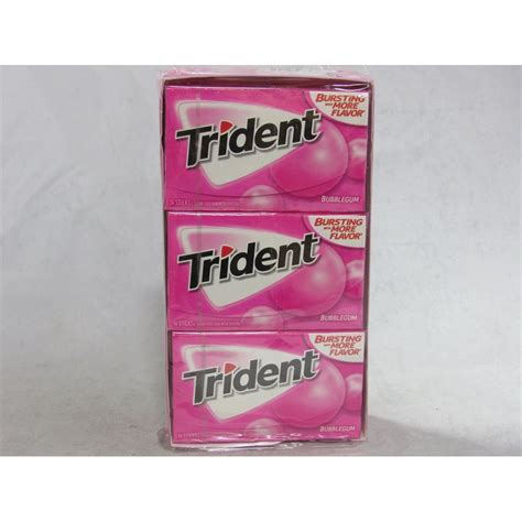 Trident Ptp Bubblegum 12ct