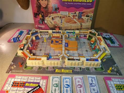 Mall Madness Board Game 1989 Milton Bradley Working Retro Vintage