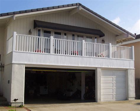 Balcony Over Garage Deck Over Garage Handrail Metal Garage Doors