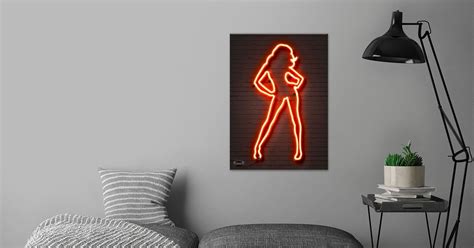 Sexy Neon Sign Poster By Stustu Displate