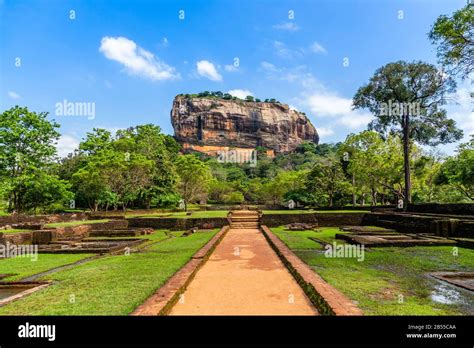 Sigiriya Or Lion Rock Ancient Rock Fortress Dambulla Central