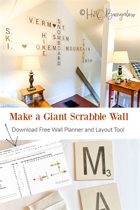 How To Make Scrabble Wall Art With Scrabble Generator H2obungalow