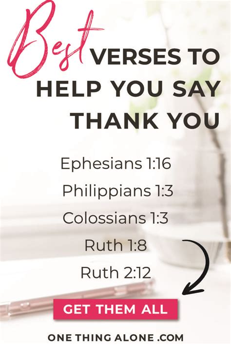 15 Inspirational Bible Verses To Help You Say Thank You