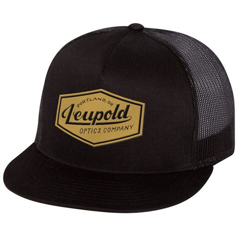 Leupold Gold Label Flat Brim Trucker Hat Black 175512 Bandh