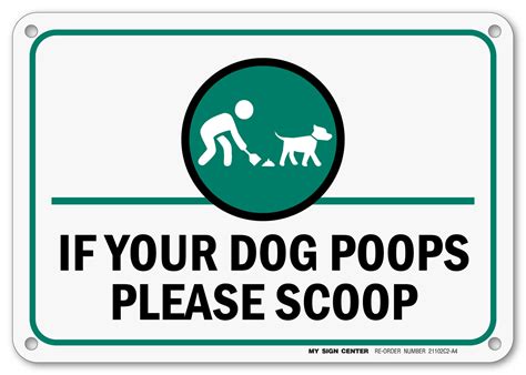 Funny No Dog Poop Sign Scoop Your Poop Sign Outdoor Etsy