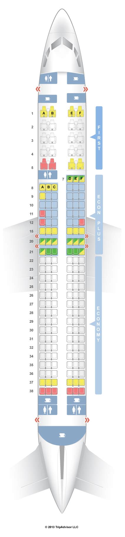 Seatguru Seat Map United Boeing V V Airline Seats