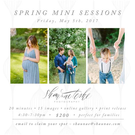 Spring Mini Sessions Are Back Shaunae Teske Photography