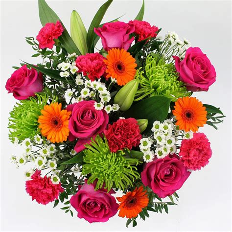29 Stem Vibrant Mixed Flower Bouquet Costco Uk