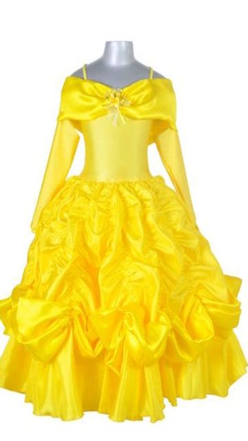 Belle Yellow Princess Dresses Fairy Shop