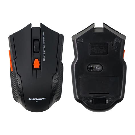 Taffware Gaming Mouse Wireless 6d 24ghz 1600 Dpi W4 Black
