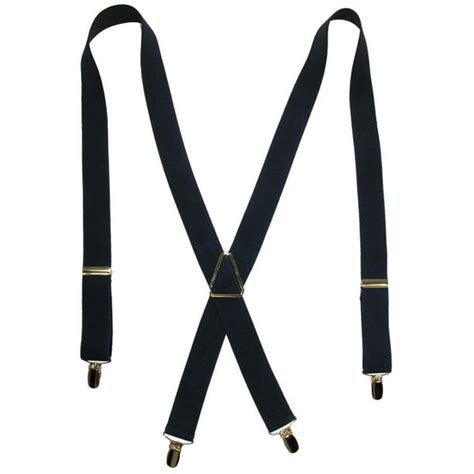 Ctm Size One Size Mens Elastic X Back Suspenders With Brass Hardware