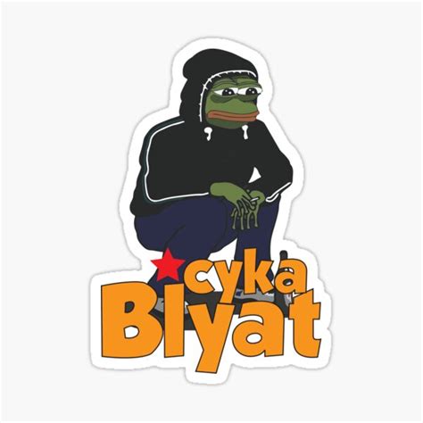 Cyka Blyat Memes Russian Vodka Sticker By Aminox911 Redbubble