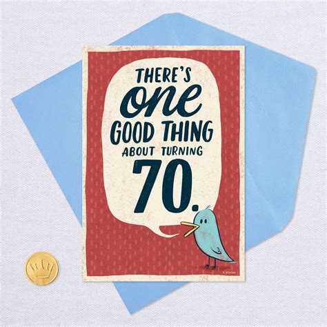 Good Thing About Turning 70 Funny Birthday Card Greeting Cards Hallmark