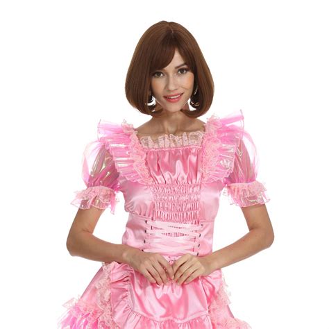 Gocebaby Women Sissy Maid Shimmering Pink Satin Girdle Slim Style
